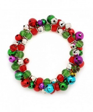 Multi Colored Christmas Stretch Bracelet Holiday