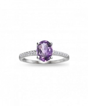 Sterling Silver Amethyst White Topaz