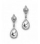 Mariell Earrings Crystal Teardrop Dangles