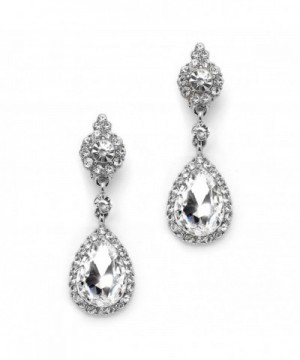 Mariell Earrings Crystal Teardrop Dangles