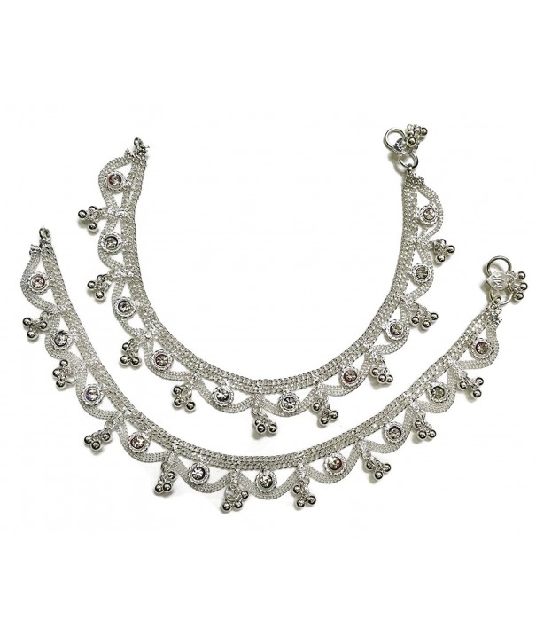 Indian anklet jewelry plated diamond