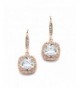 Mariell Cushion Zirconia Wedding Earrings