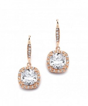 Mariell Cushion Zirconia Wedding Earrings