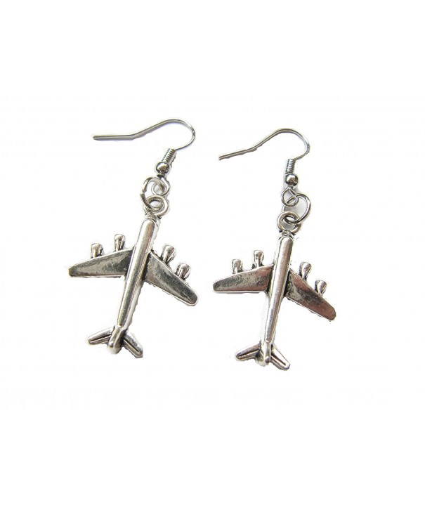 Airplane Earrings Travel Jewelry Distance