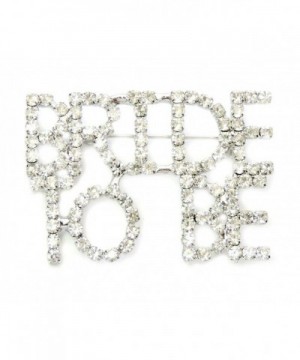 Faship Clear Crystal Bride Brooch