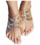 Womens Golden Barefoot Sandals Jewelry