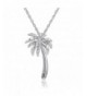 Sterling Silver Diamond Pendant Necklace Chain