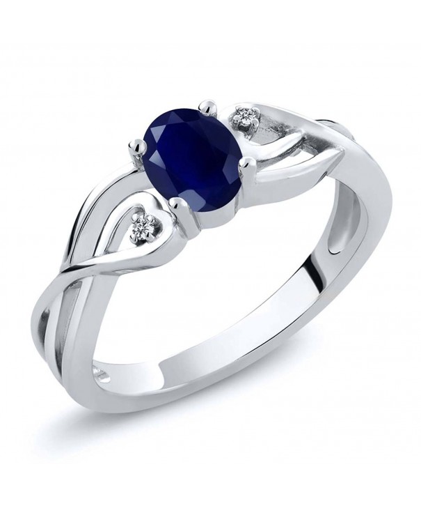 Sterling Sapphire Diamond Engagement Available