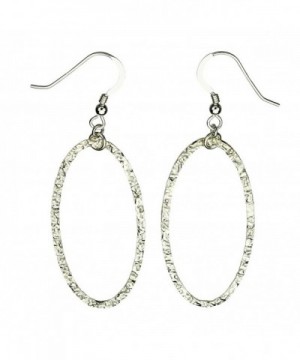 Sterling Silver Hammered Large Earrings