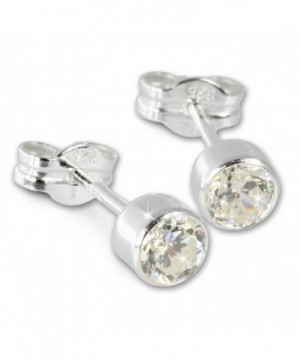 SilberDream earring Zirkonia Sterling SDO503W