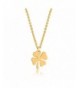 Four Clover Necklace Charm Plated