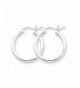 Sterling Silver Classic Hoop Earrings