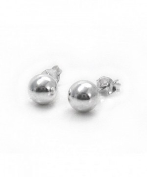 Sterling Silver Ball Earrings Round