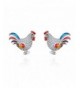 EVER FAITH Sterling Multicolor Earrings