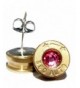 caliber Bullet Earrings Stainless crystal