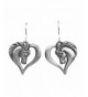 Horse Heart Fishhook Earrings Pewter