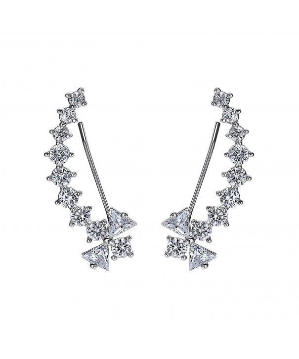 Crystal Earring Zirconia Accented Earrings