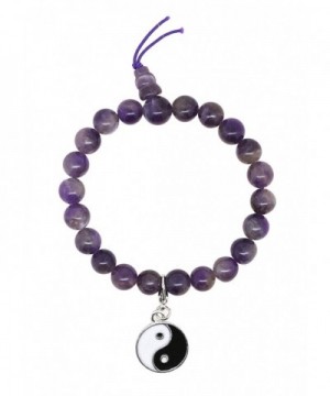 Tibetan Meditation Simulated Amethyst Bracelet