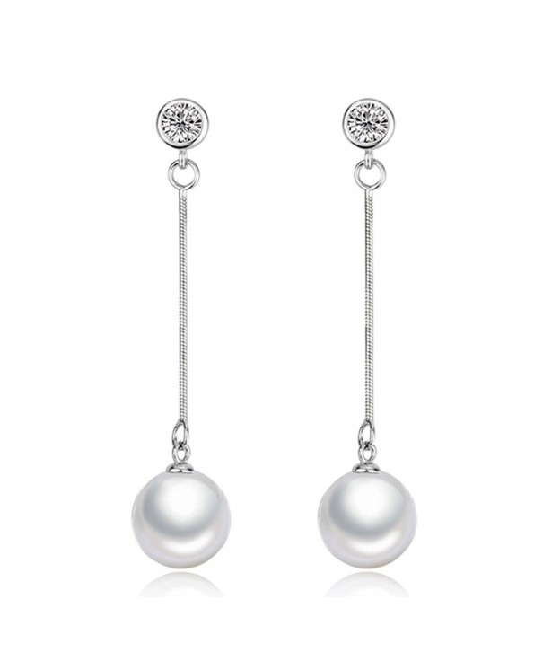 Sterling Silver Zirconia Crystal Earrings