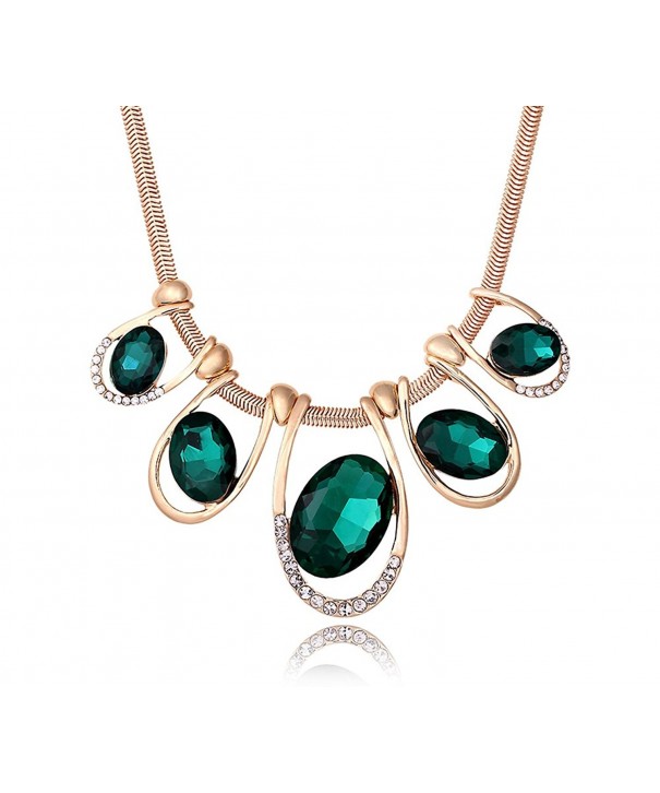 Signore Signori Emerald Austrian Statement Necklace