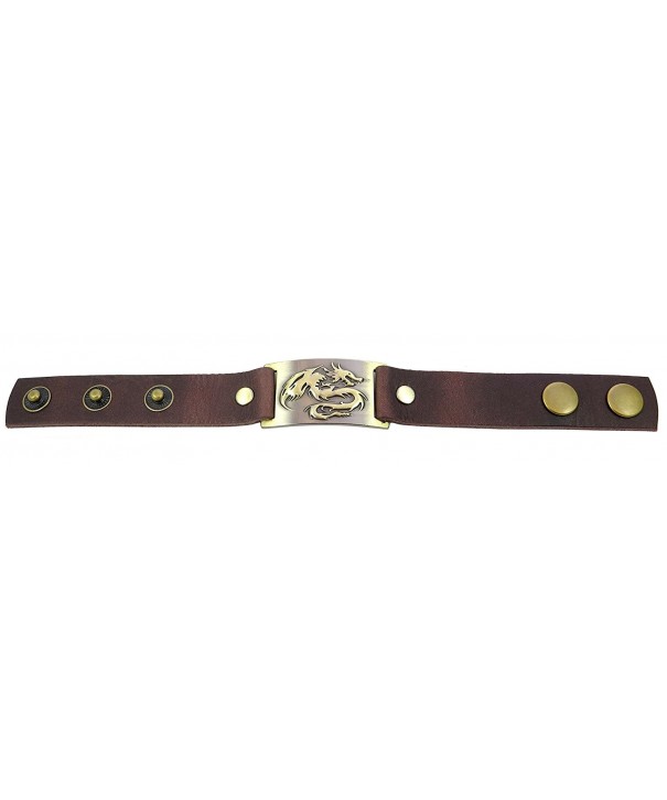 Dragon Bracelet- Leather- Adjustable - CX115PQ3DH3