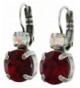 Mariana Silvertone Crystal Earrings 1037