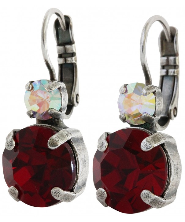 Mariana Silvertone Crystal Earrings 1037