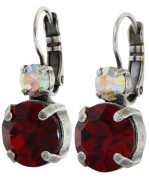 Mariana Silvertone Crystal Earrings 1037