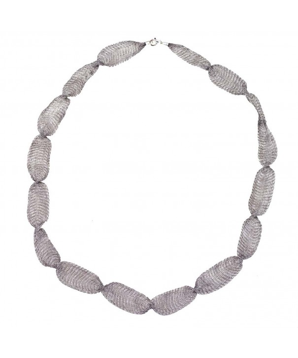 32 Gray Titanium mesh necklace