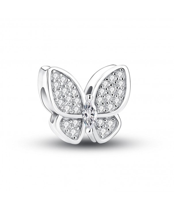 Glamulet Crystal Butterfly Sterling Bracelet