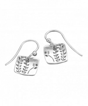 Design Sterling Silver Square Earrings