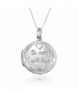 Sterling Silver Engraved Pendant Necklace