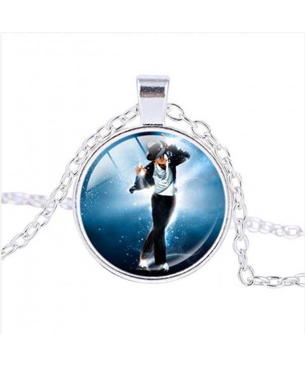 MICHAEL JACKSON Pendant Necklace Silver