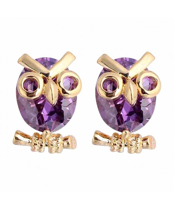 YAZILIND Charming Plated Zirconia Earrings