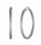 Metro Jewelry Twisted Stainless Earrings