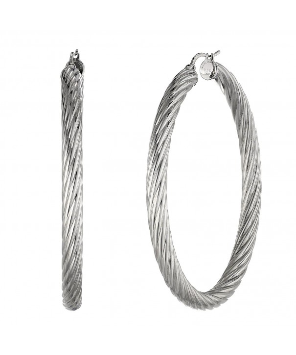 Metro Jewelry Twisted Stainless Earrings