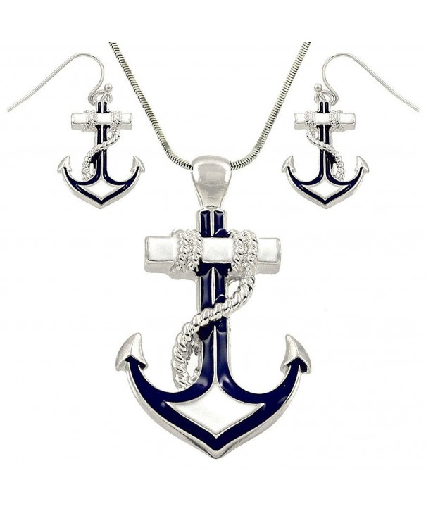 DianaL Boutique Nautical Necklace Enameled