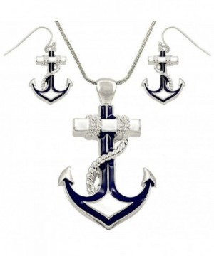 DianaL Boutique Nautical Necklace Enameled