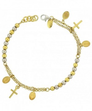 Sterling Silver Bracelet Miraculous two tone