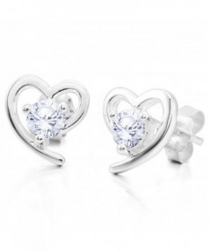 INBLUE Womens Sterling Silver Earrings