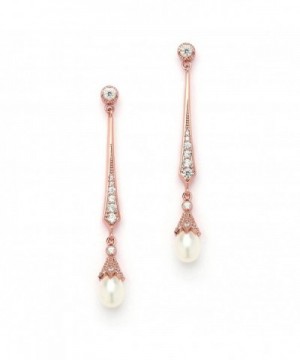 Mariell Slender Vintage Earrings Freshwater