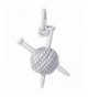 Rembrandt Sterling Silver Knitting Charm