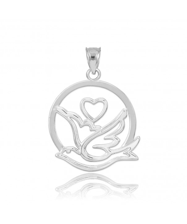 Solid Sterling Silver Heart Pendant