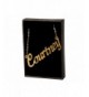 Name Necklace Courtney Yellow Plated