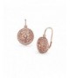 Sterling Filigree Medallion Leverback Earrings