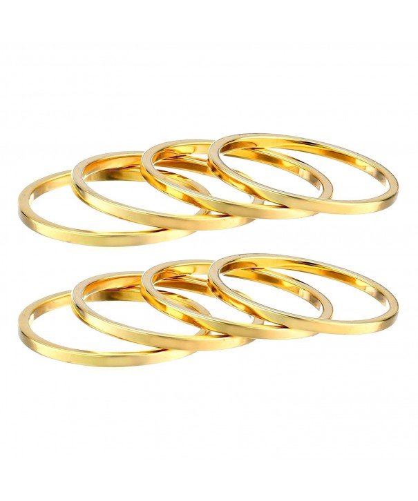 Womens Plain Knuckle Stacking Rings