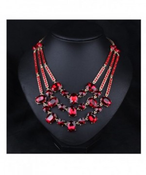 Hamer Multi color Crystal Statement Necklace