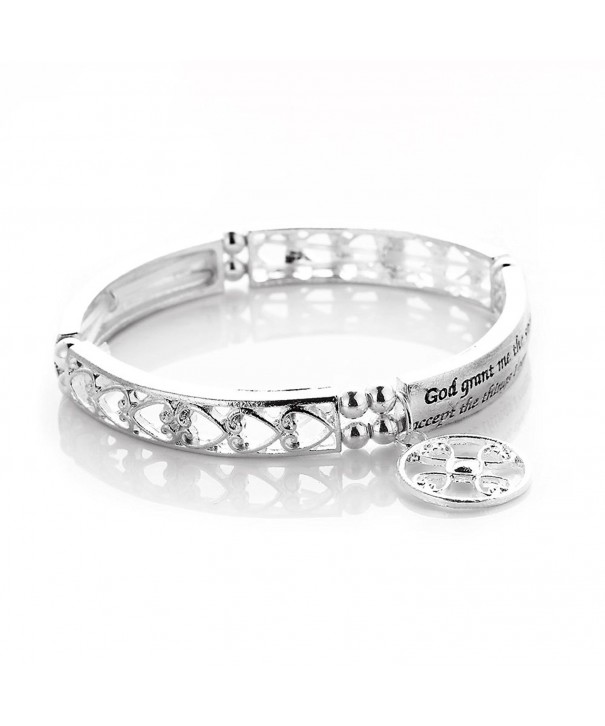 Novadab Serenity Prayer Engraved Bracelet