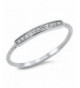 Clear Promise Sterling Silver RNG16003 3 5