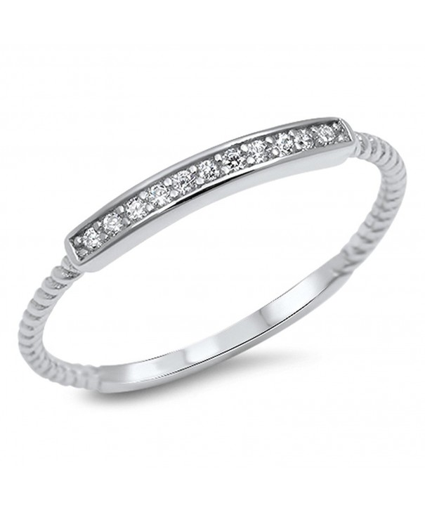 Clear Promise Sterling Silver RNG16003 3 5